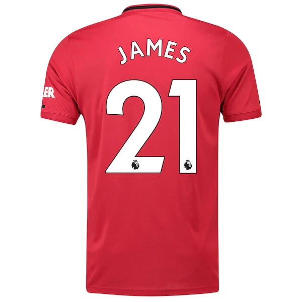 Camiseta Manchester United NO.21 James Primera equipo 2019-20 Rojo